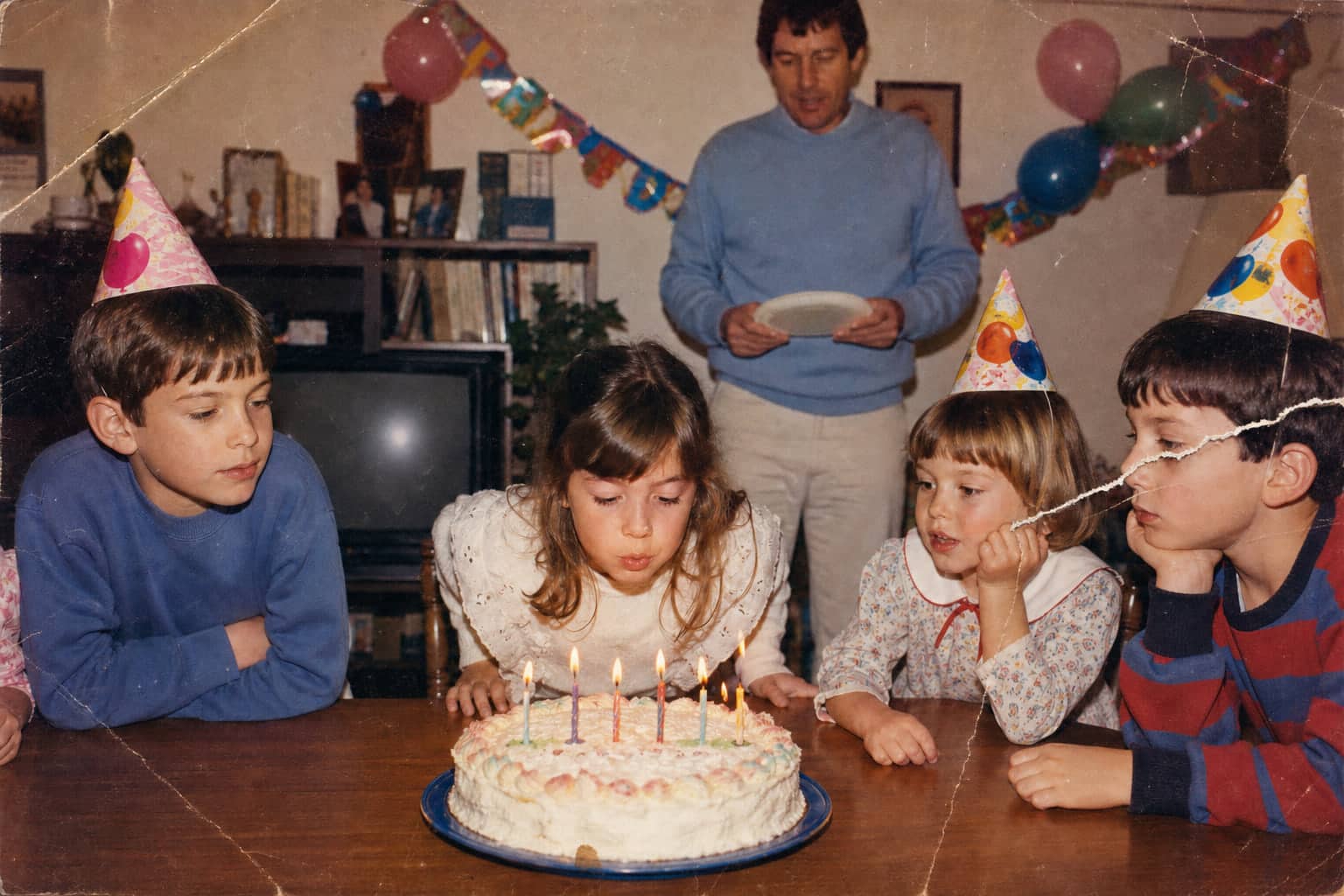 Torn birthday print, saved