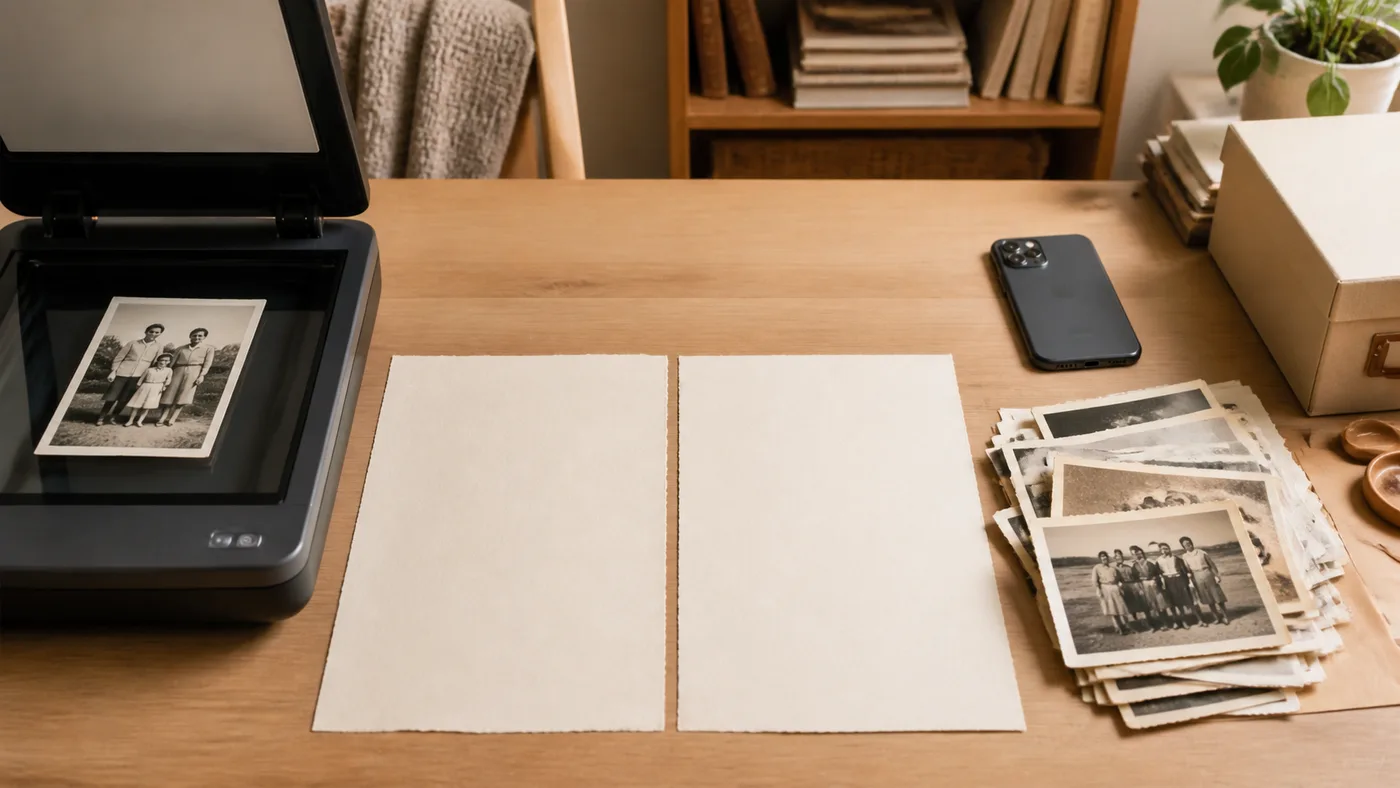 Phone vs Flatbed Scanner: What’s Best for Old Photos? guide hero image