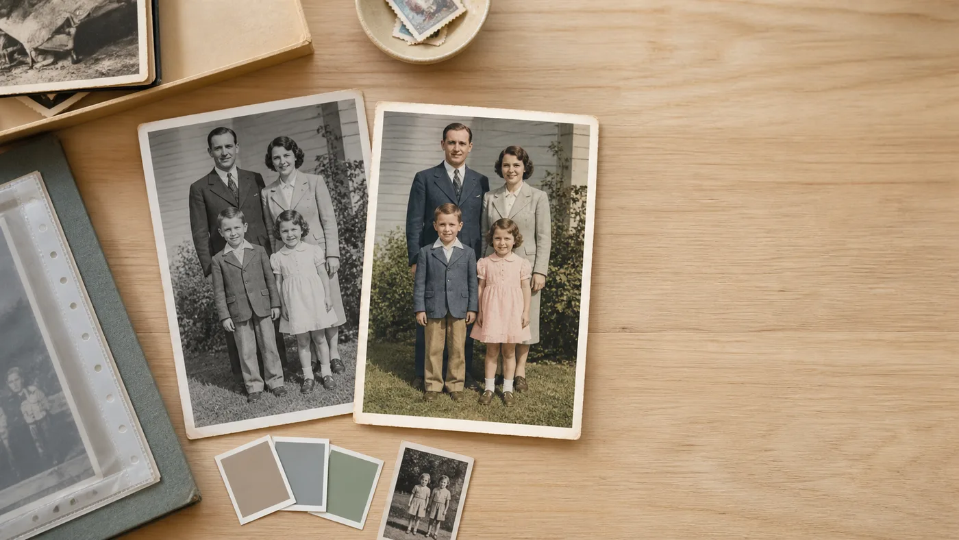 How to Colorize Old Black & White Photos Online guide hero image